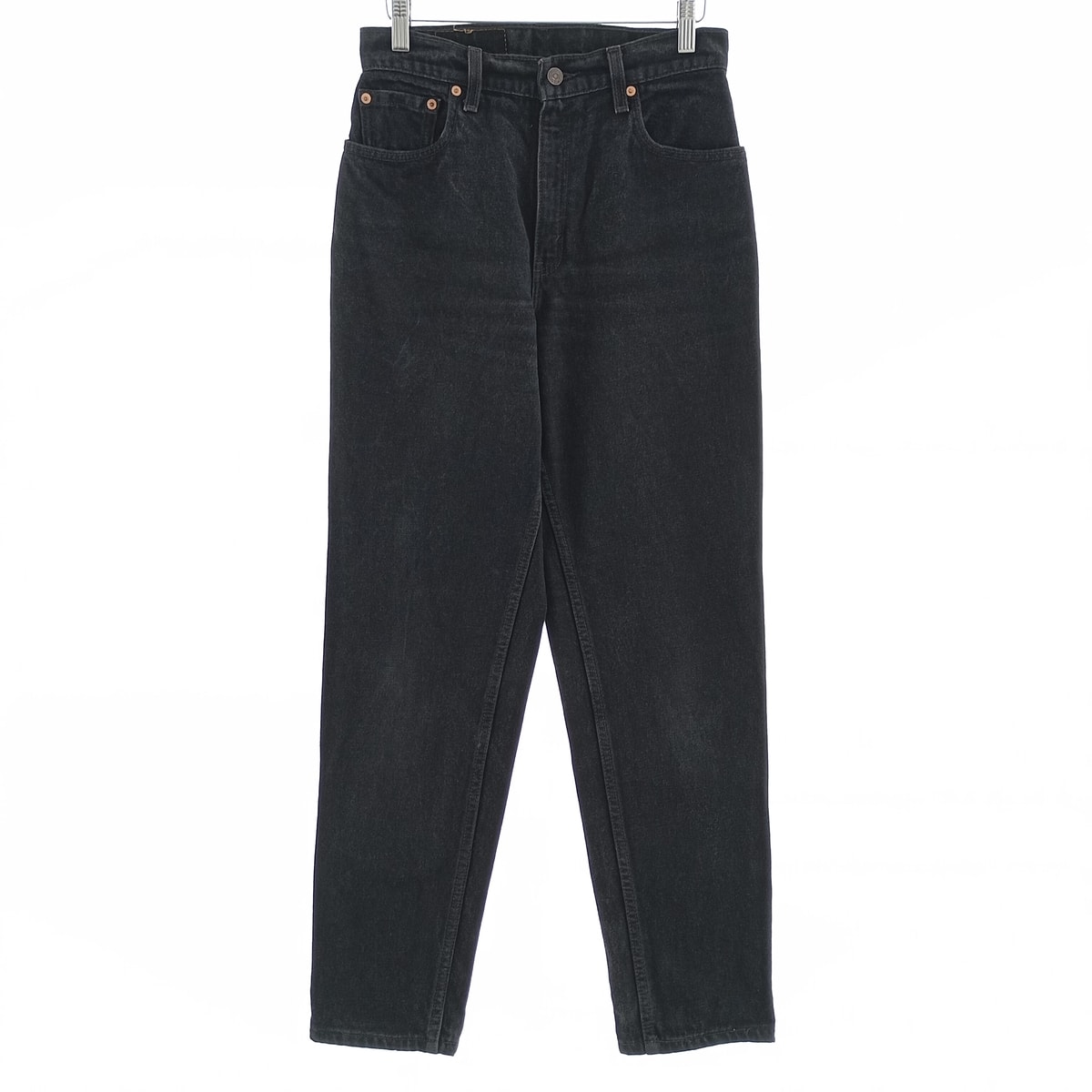 古着 90年代 リーバイス Levi's 550 RELAXED FIT TAPERED LEG ブラックデニム テーパードデニムパンツ USA製 レディースL(w28)相当 ヴィンテージ/eaa404852