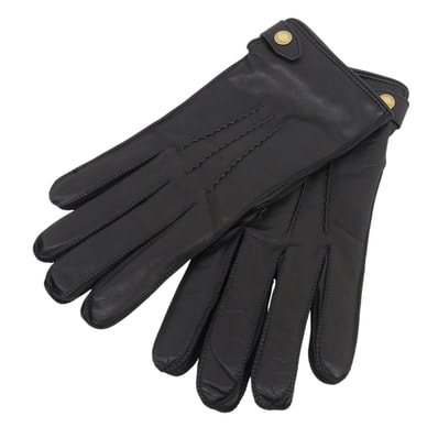 極美品 ダンヒル 手袋 ブラック メンズ ラムレザー グローブ