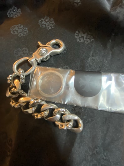 Chrome Hearts Fancy Link Keychain Long "Silver"