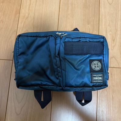 PORTER x Stone Island Cross Body Bag "Blue"