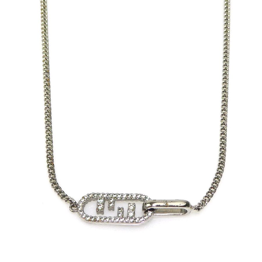 フェンディ FENDI ネックレス メタル シルバー レディース【中古】 56136a