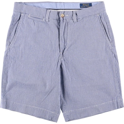 古着 ラルフローレン Ralph Lauren POLO RALPH LAUREN STRETCH CLASSIC FIT チェック柄 シアサッカーショーツ ショートパンツ メンズw30相当/eaa586227