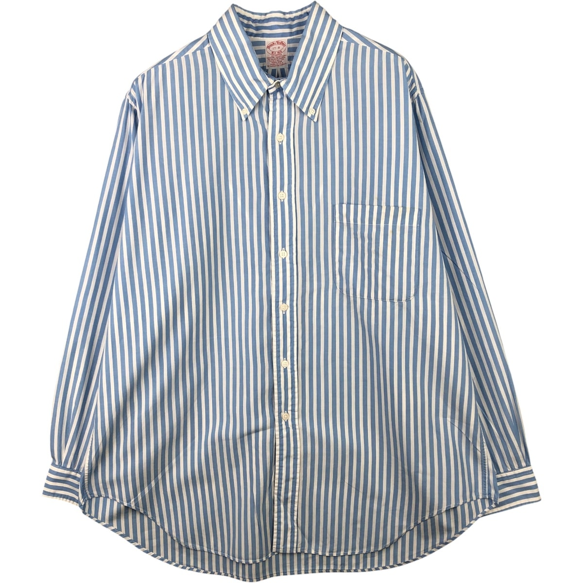 古着 80~90年代 ブルックスブラザーズ Brooks Brothers Est.1818 長袖 ボタンダウンストライプシャツ USA製 メンズXL相当 ヴィンテージ/eaa589164