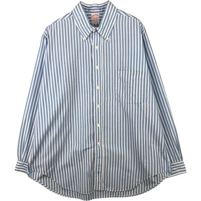 古着 80~90年代 ブルックスブラザーズ Brooks Brothers Est.1818 長袖 ボタンダウンストライプシャツ USA製 メンズXL相当 ヴィンテージ/eaa589164