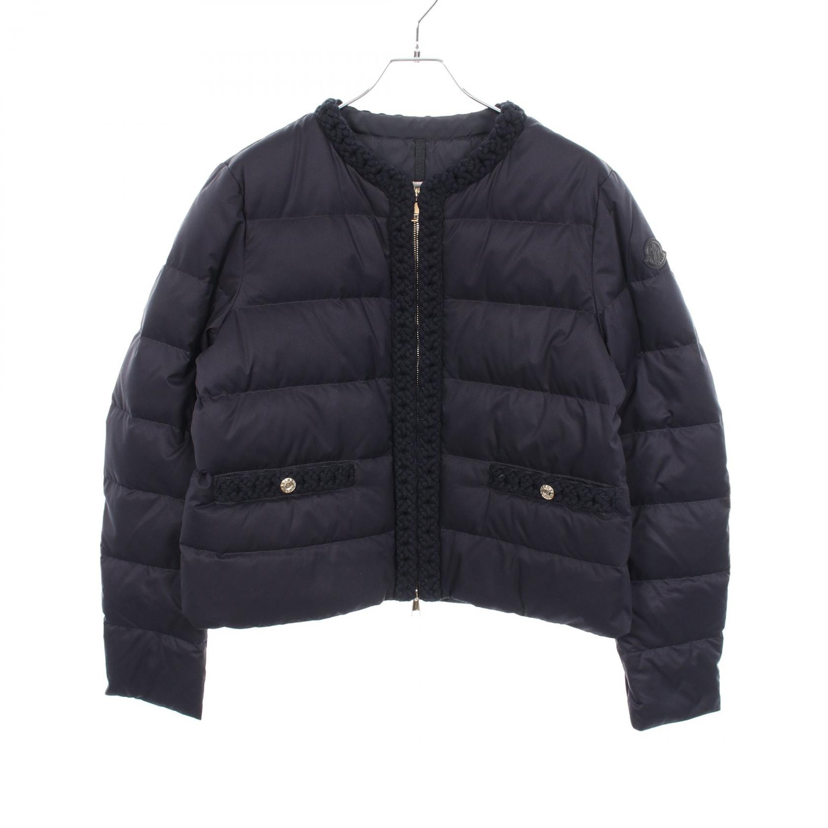 モンクレール MONCLER MAUR ダウンジャケット 衣料品 アウター ポリエステル レディース ネイビー系 1A00071 【中古】