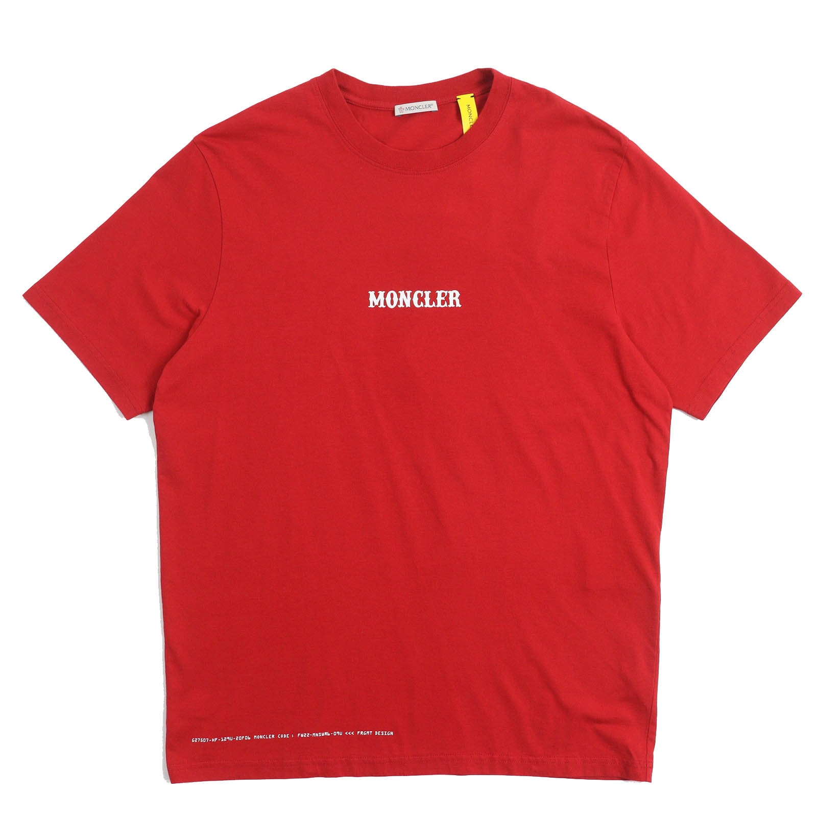 未使用品 モンクレール ジーニアス 7 フラグメント 半袖Tシャツ レッド S