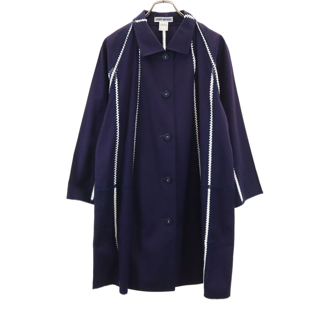 やや傷や汚れあり】ISSEY MIYAKE イッセイミヤケ ステンカラー