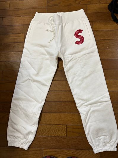 Supreme S Logo Sweatpant "White" (20FW)