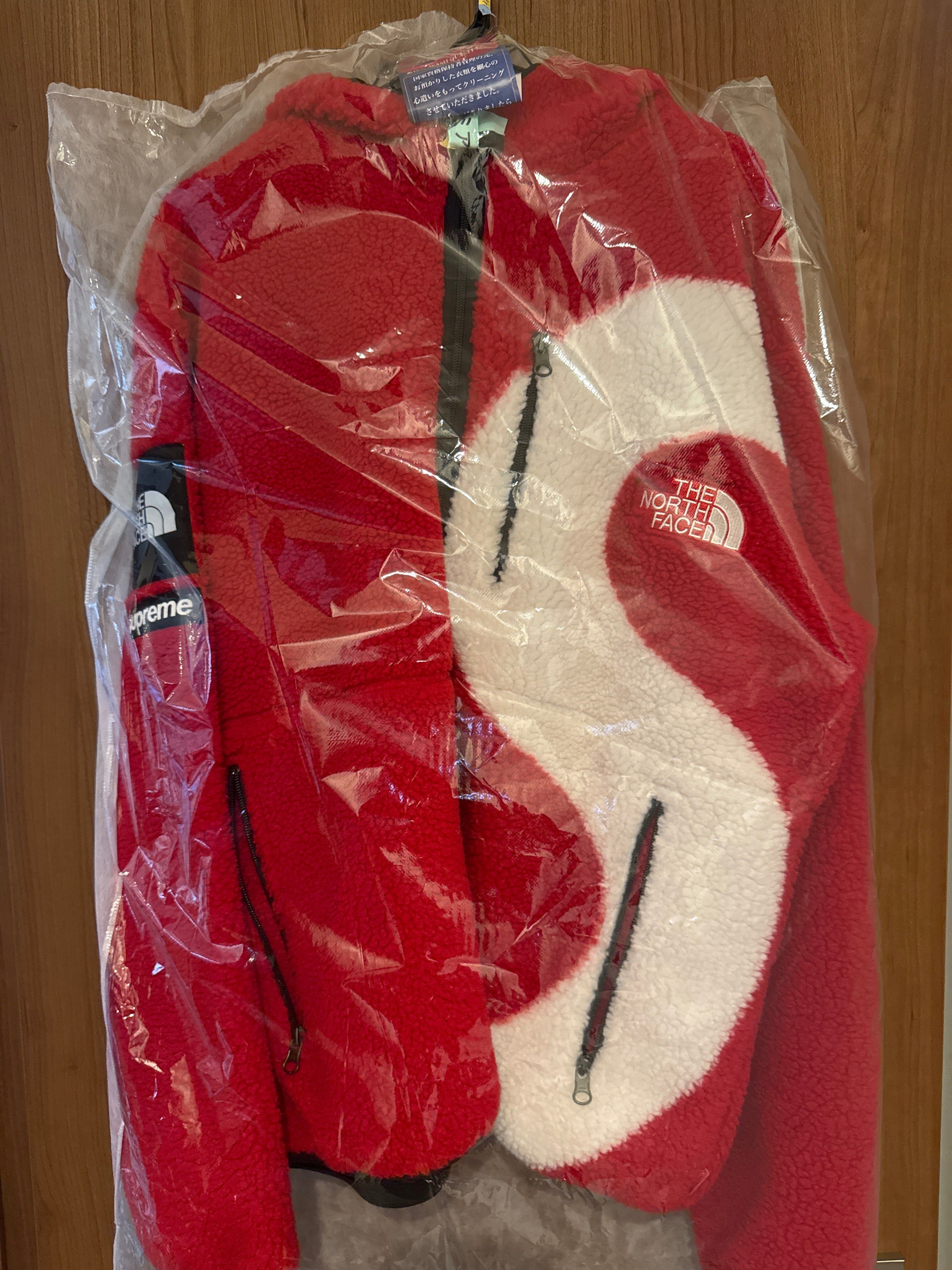 Supreme x The North Face S Logo Hooded Fleece Jacket "Red"