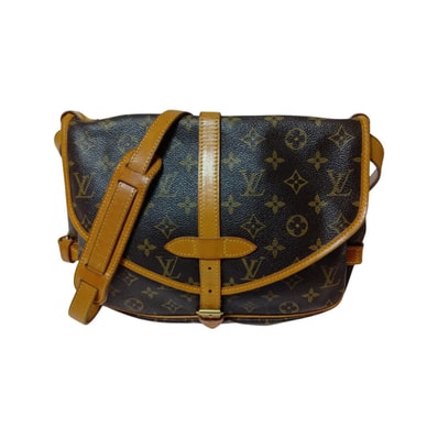 LOUIS VUITTON ルイヴィトン モノグラム ソミュール30 ショルダーバッグ M42256 ブラウン