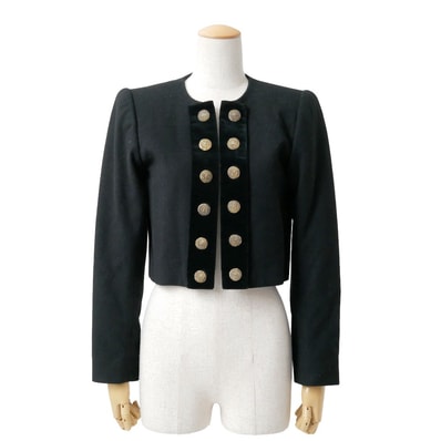 YVES SAINT LAURENT イヴ・サンローラン ヴィンテージ ジャケット サイズ7A3 クロップドジャケット ブランド古着【中古】20260610/RA9753