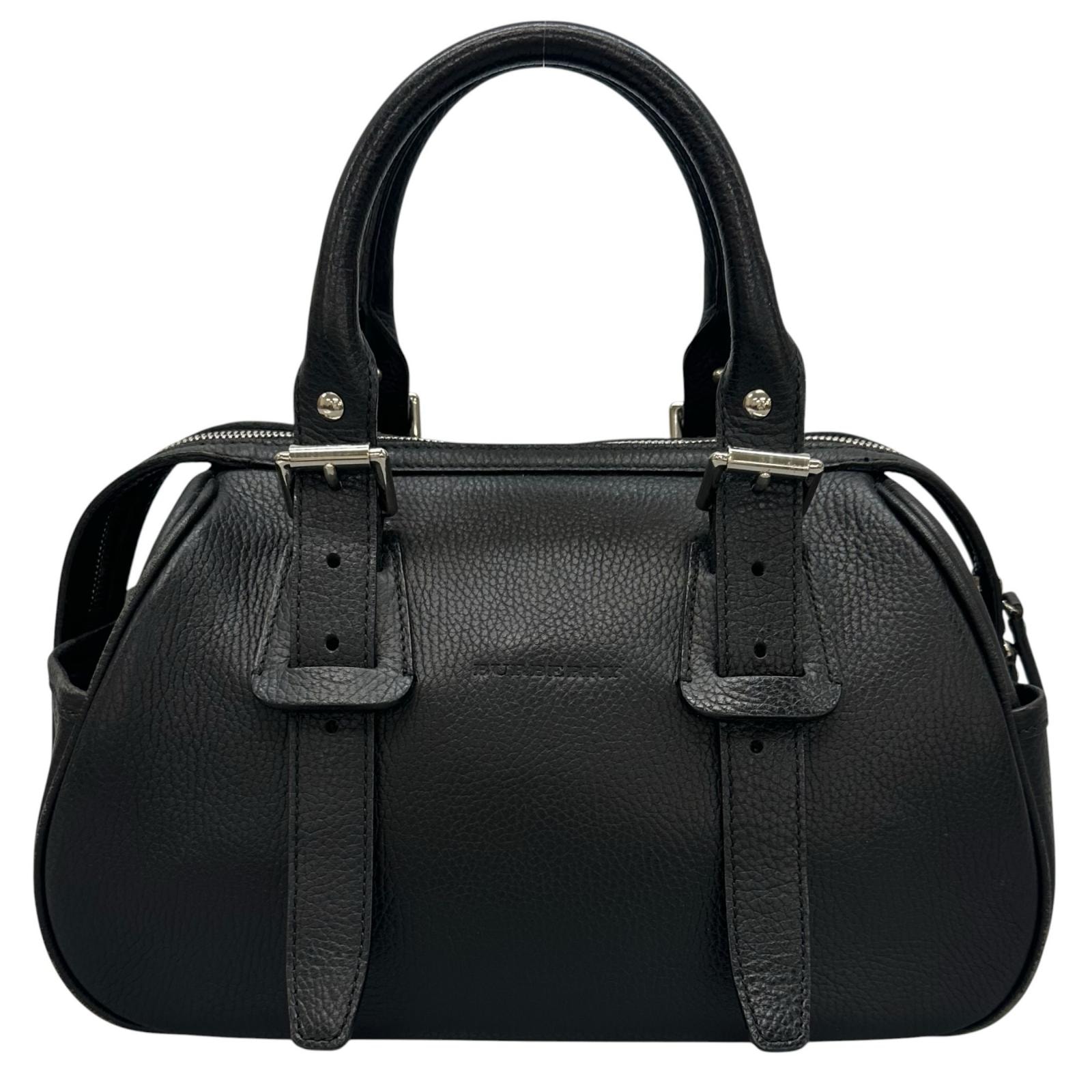 バーバリー ミニボストンバッグノバチェックハンドバッグ レディース