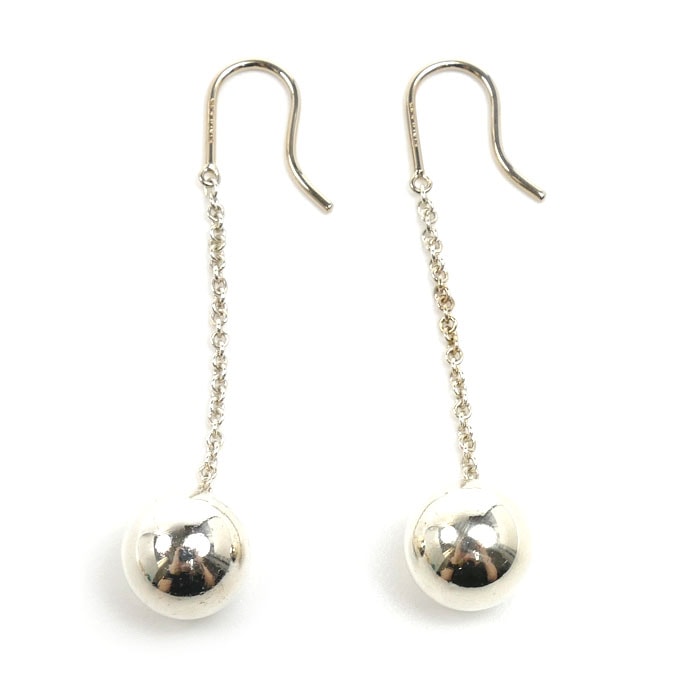 TIFFANY&Co. ティファニー シルバー925 ハードウェア ボール フック ピアス 5.0g レディース【中古】