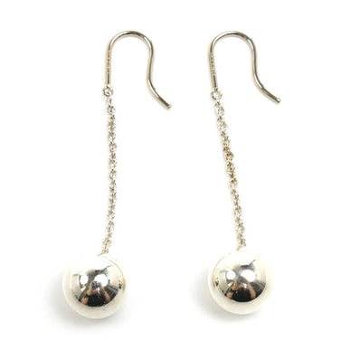 TIFFANY&Co. ティファニー シルバー925 ハードウェア ボール フック ピアス 5.0g レディース【中古】