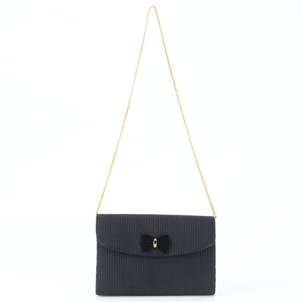■美品 グッチ リボン チェーンショルダーバッグ