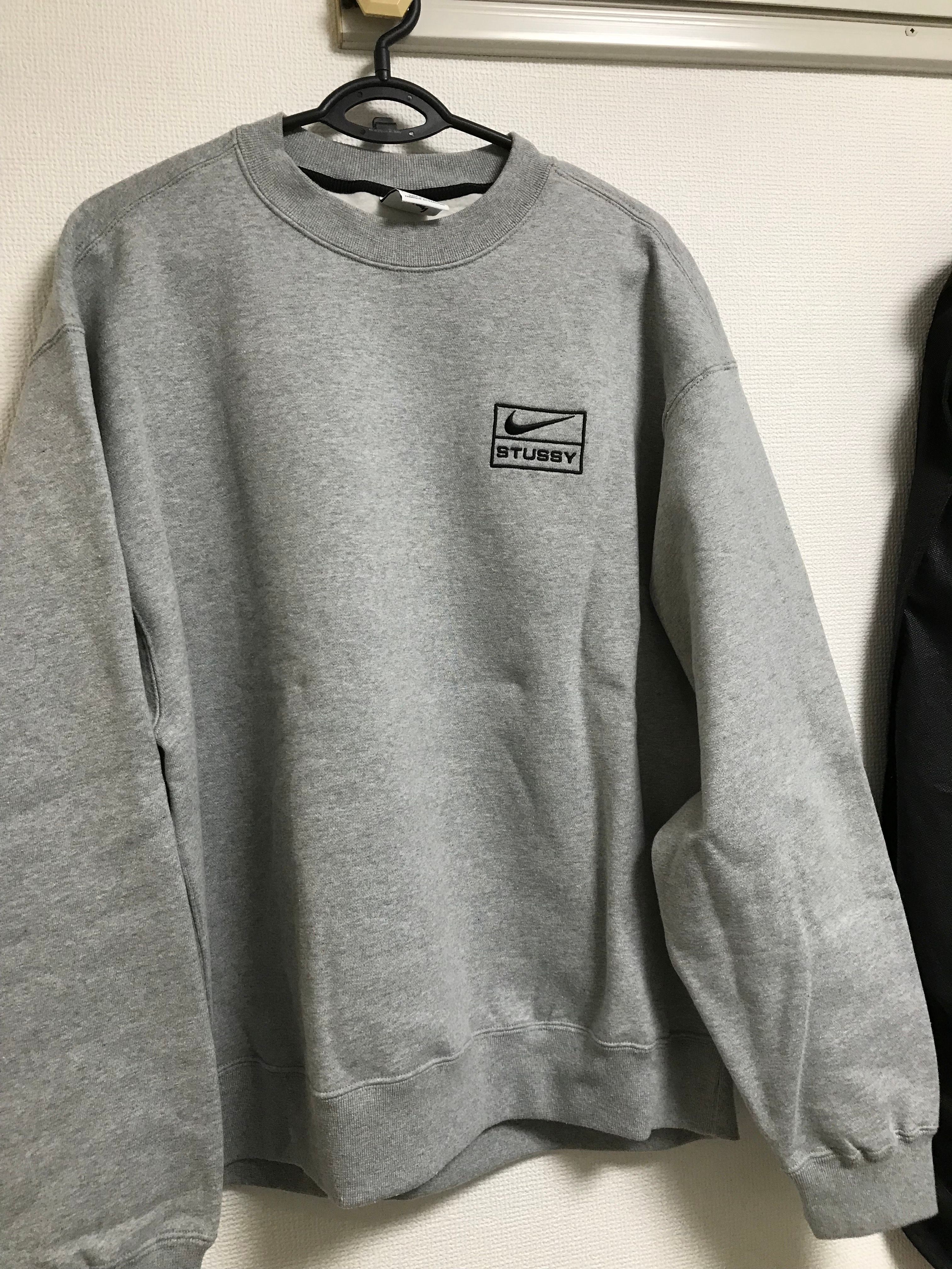 Stussy x Nike Fleece Crew (US Size) "Grey" DO9337-063
