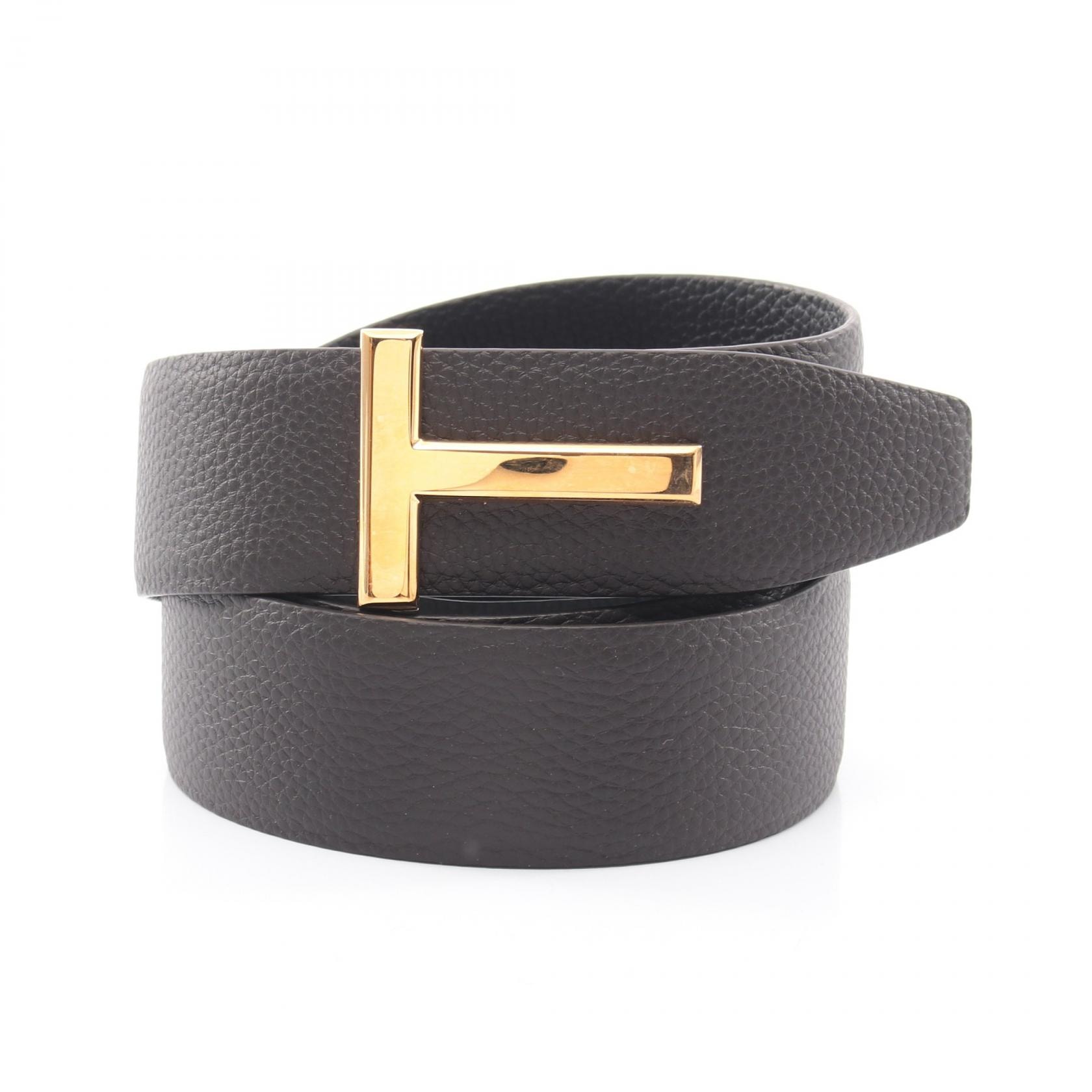 トムフォード TOM FORD Tアイコン ベルト 衣料品 レザー メンズ ブラウン系 TB178LCL236GENB100 【新品】