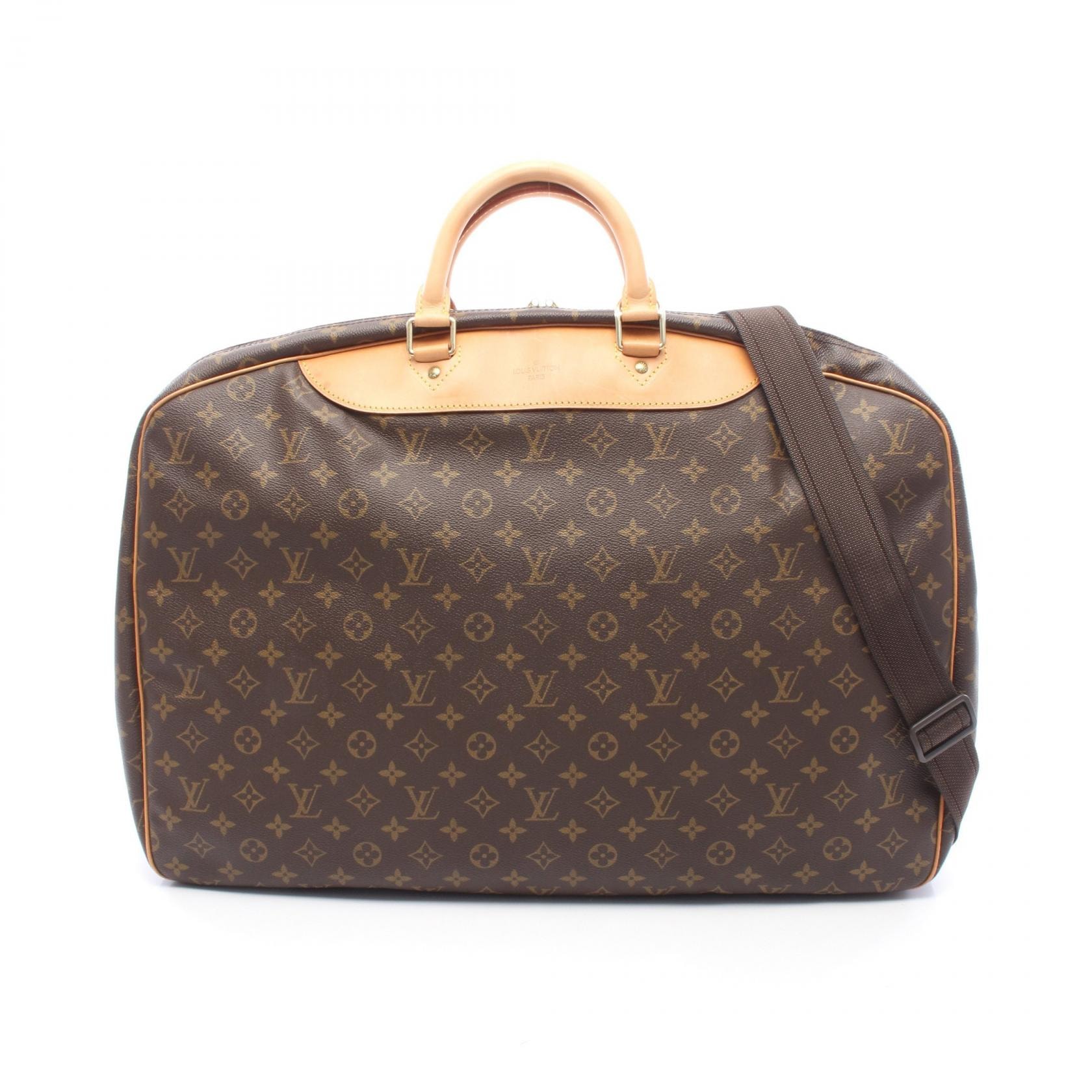 ルイ・ヴィトン LOUIS VUITTON アリゼアンポッシュ ボストンバッグ バッグ PVCコーティングキャンバス レザー モノグラム メンズ レディース ブラウン系 M41393 【中古】