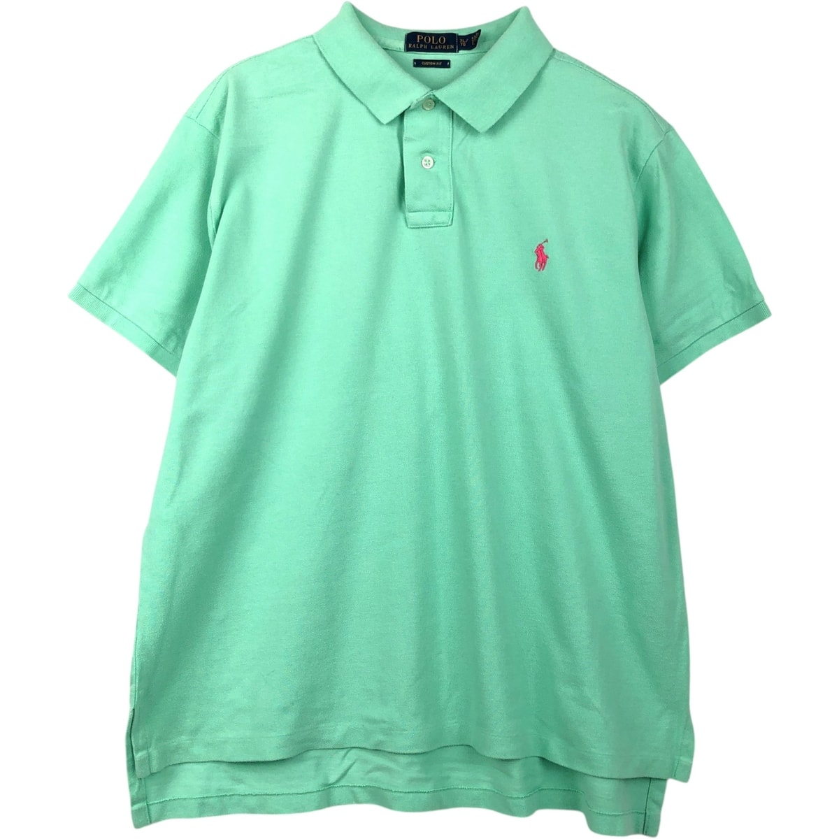 古着 ラルフローレン Ralph Lauren POLO RALPH LAUREN CUSTOM FIT 半袖 ポロシャツ メンズXL相当/eaa654516