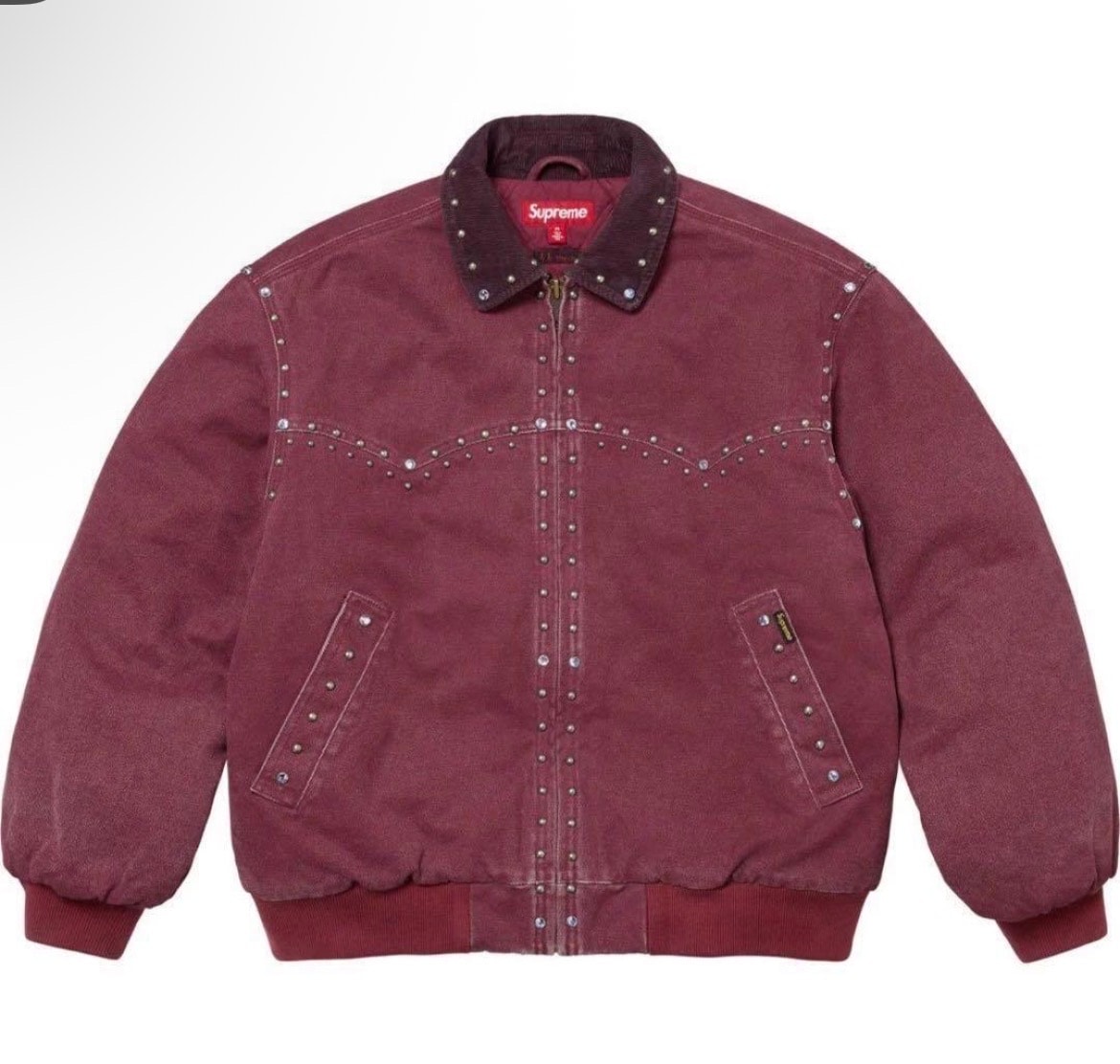 Supreme / Honda / Fox Racing Puffy Zip Up Work Jacket 