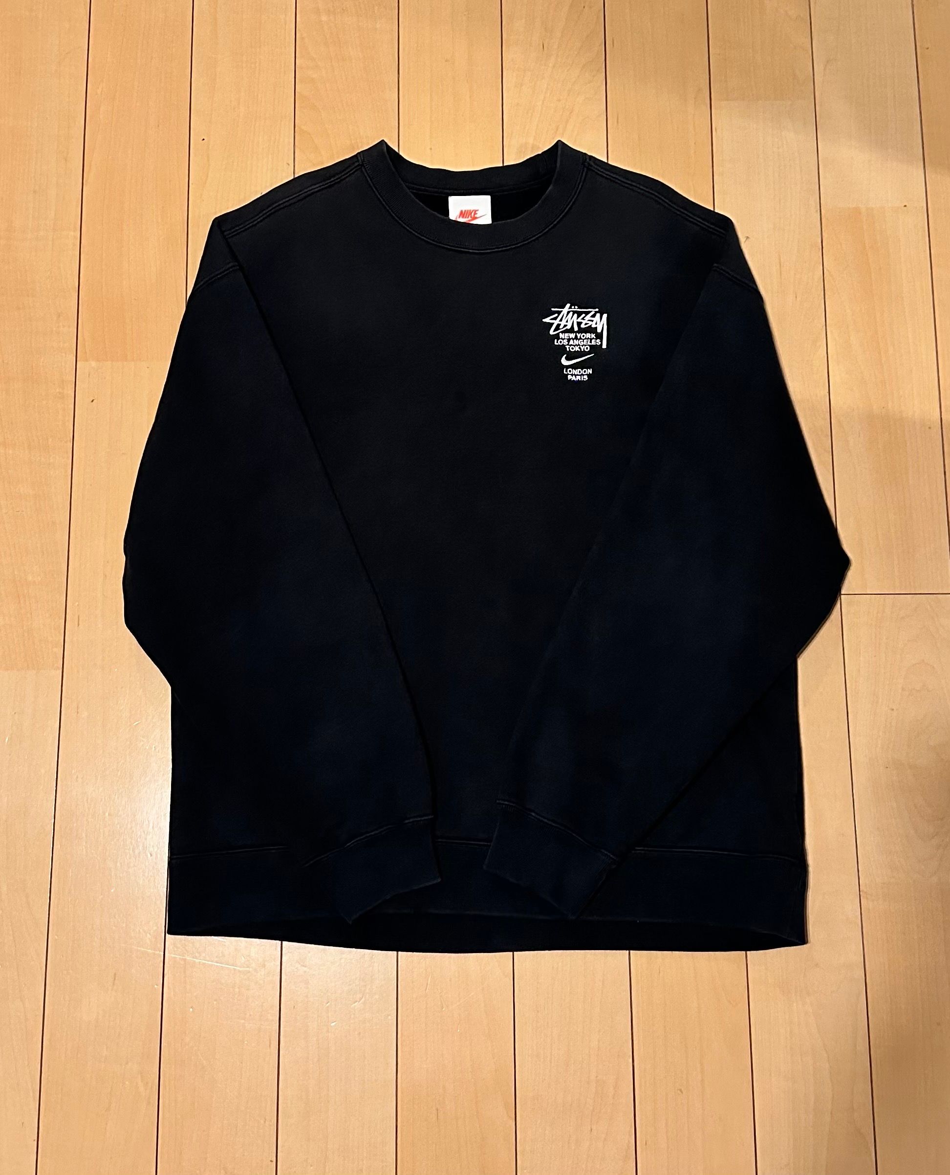 Nike x Stussy International Crewneck Sweatshirt (US Size) "Black" DC4198-010