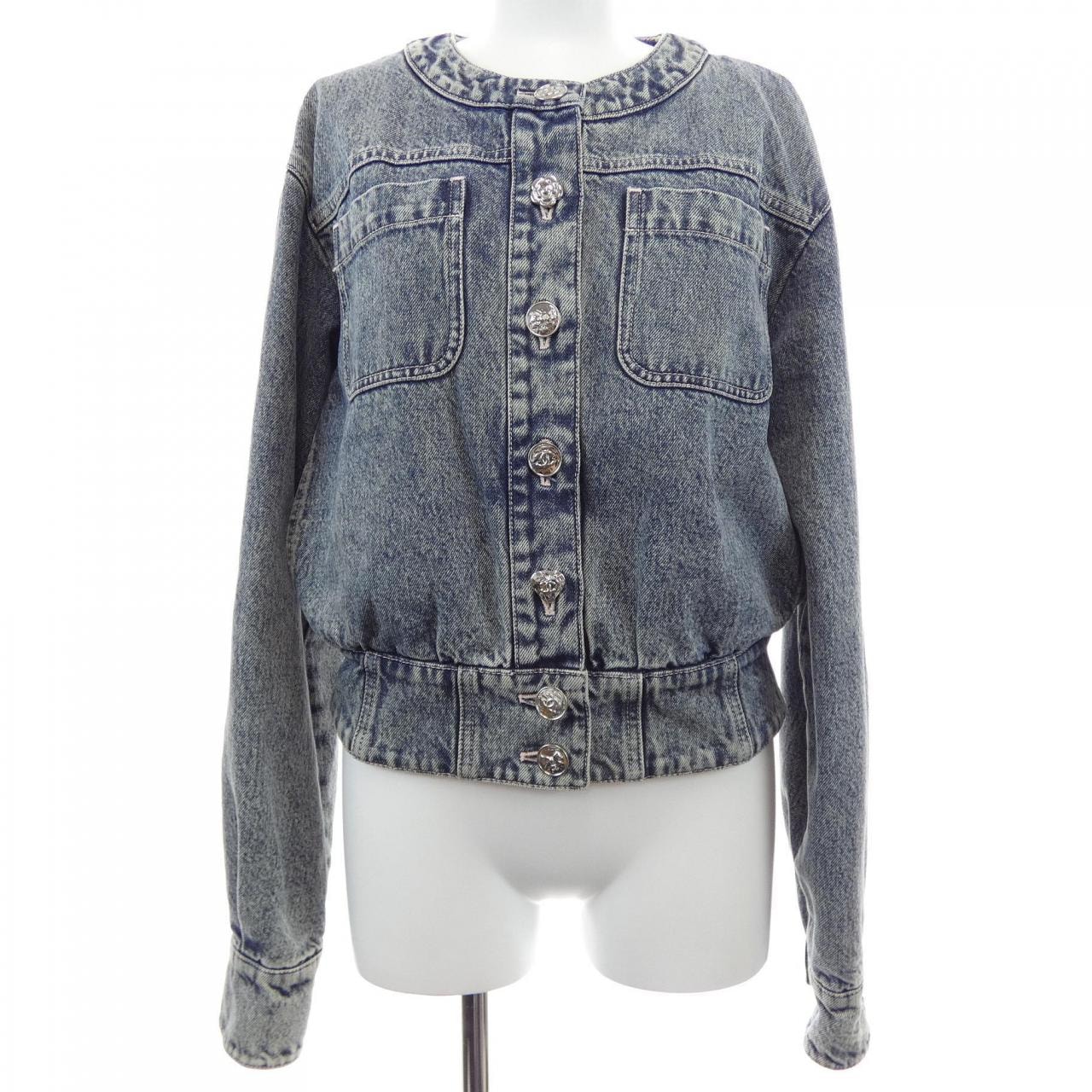 シャネル CHANEL LOOK26 P80310V72625 25B デニムジャケット