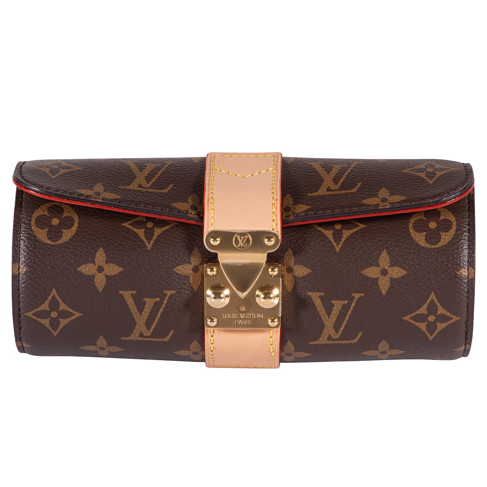 【未使用】LOUIS VUITTON ルイ・ヴィトン エテュイ・ビジュー アクセサリーポーチ モノグラムキャンバス レザー ブラウン【中古】