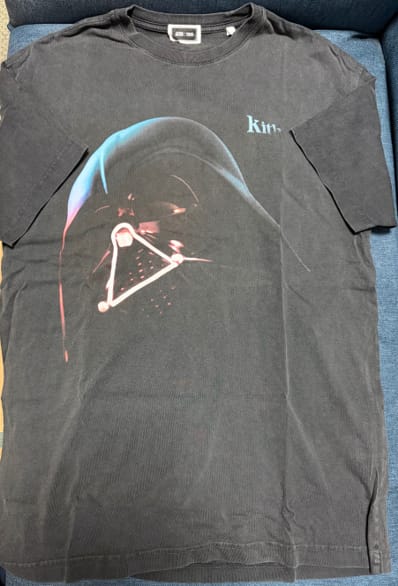 Kith x STAR WARS Darth Vader Helmet Vintage Tee "Black"