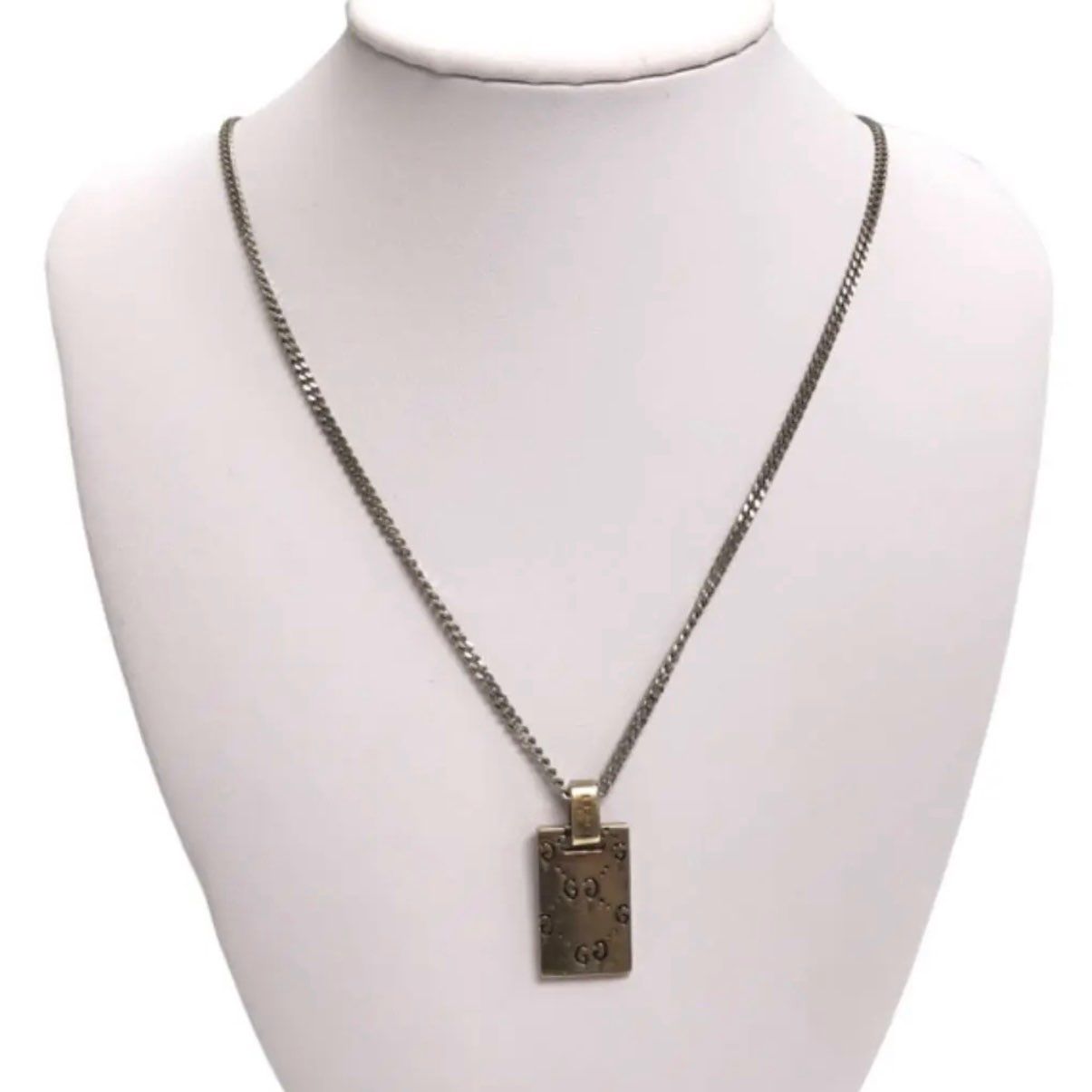 GUCCI Guccighost Pendant Necklace In Silver