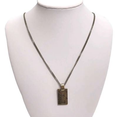 GUCCI Guccighost Pendant Necklace In Silver
