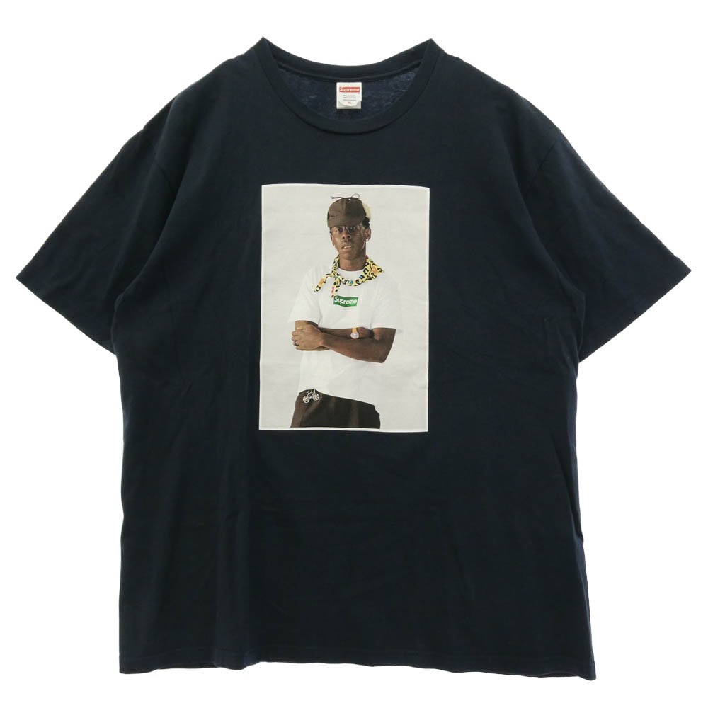 Supreme シュプリーム 24AW Tyler The Creator Tee タイラー ザ クリエイター フォトプリント Tシャツ 半袖カットソー ネイビー系 XL【中古】