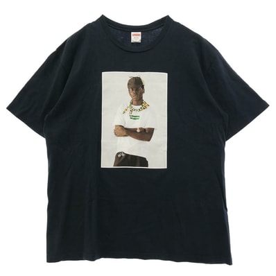 Supreme シュプリーム 24AW Tyler The Creator Tee タイラー ザ クリエイター フォトプリント Tシャツ 半袖カットソー ネイビー系 XL【中古】