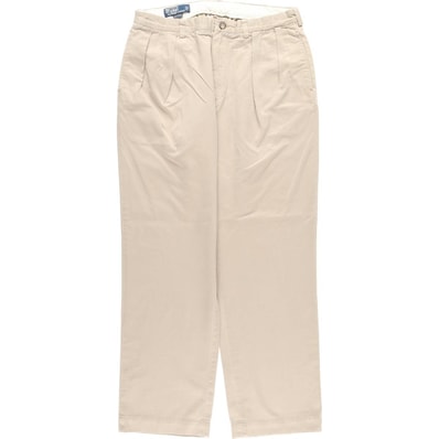 古着 ラルフローレン Ralph Lauren POLO by Ralph Lauren ANDREW PANT ツータック チノパンツ メンズw34相当/eaa477351