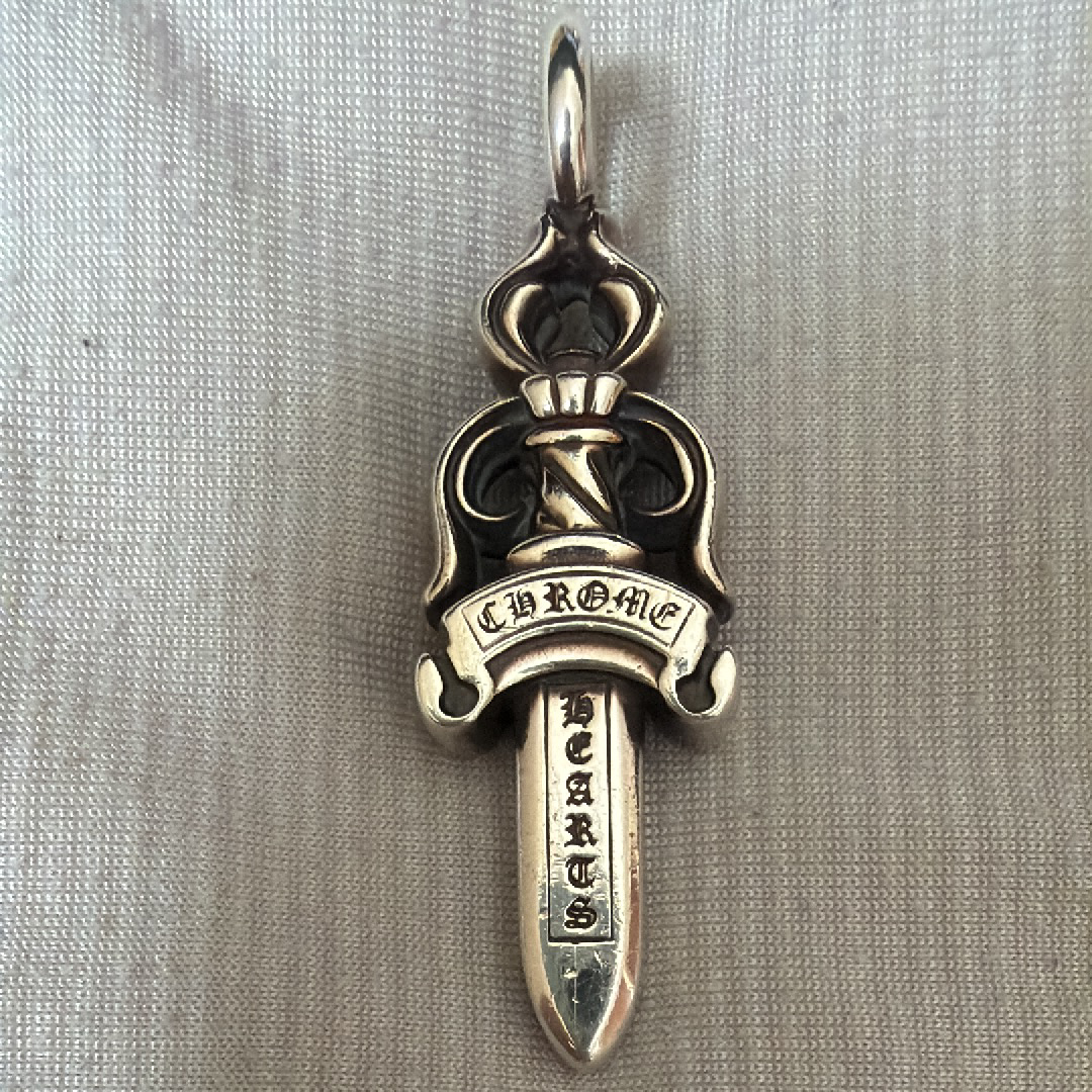 Chrome Hearts Double Dagger Pendant "Silver"