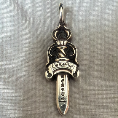 Chrome Hearts Double Dagger Pendant "Silver"