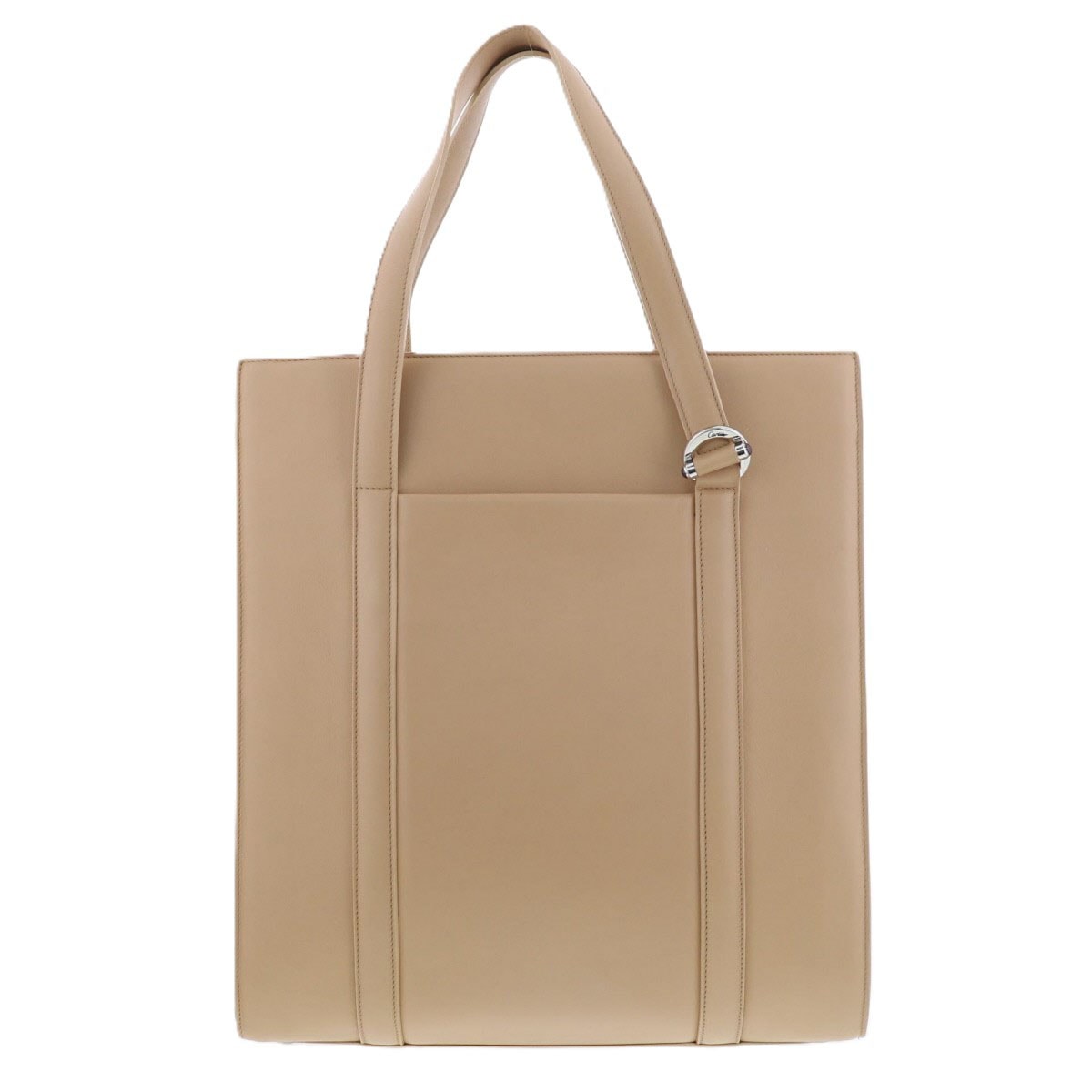 【再値下げ】CARTIER カルティエ カボション レザー トートバッグ ベージュ  レディース【中古】