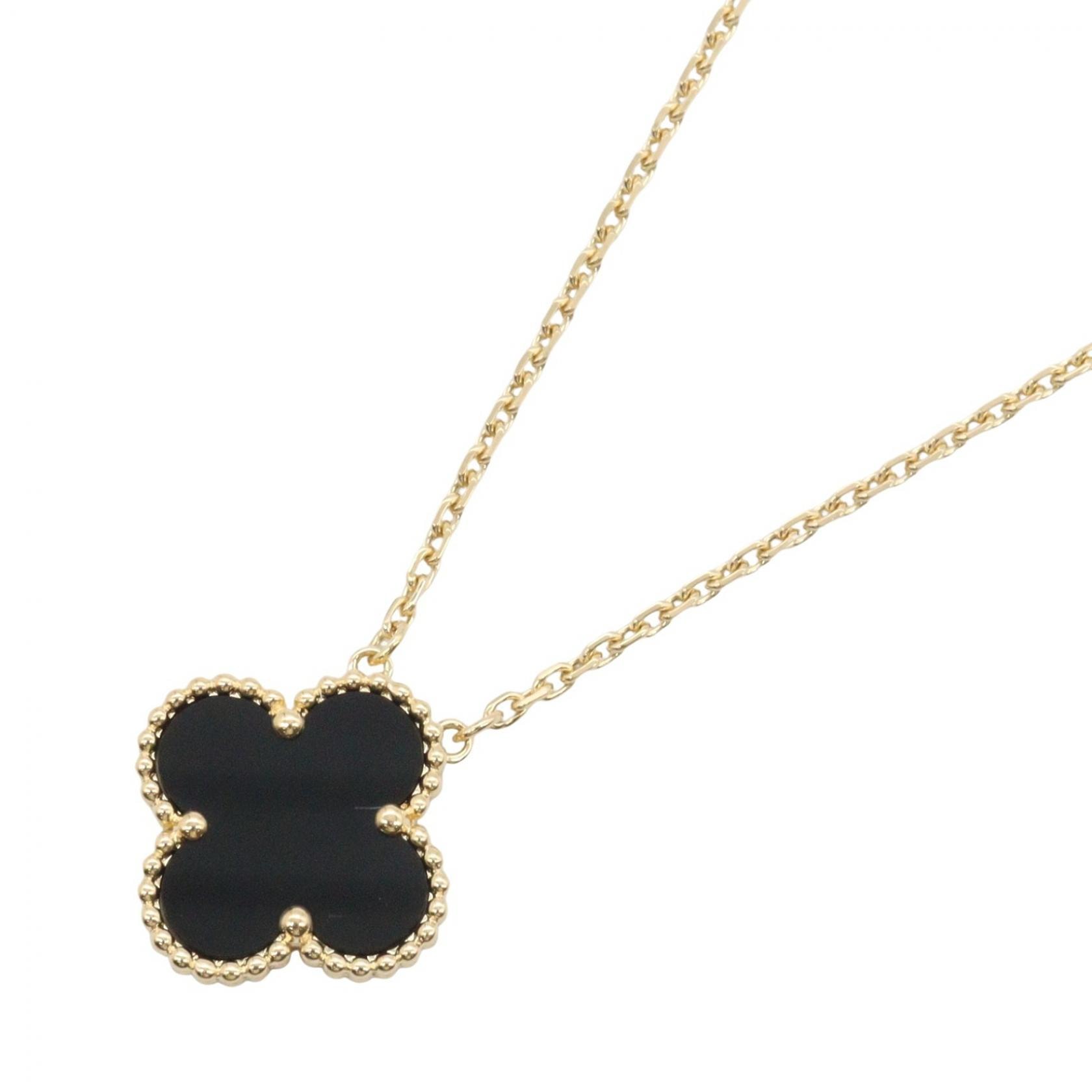 ヴァンクリーフ&アーペル Van Cleef & Arpels ヴィンテージアルハンブラ オニキス ネックレス ネックレス ジュエリー K18(イエローゴールド) オニキス レディース ゴールド系 / ブラック系 VCARA45800 【中古】