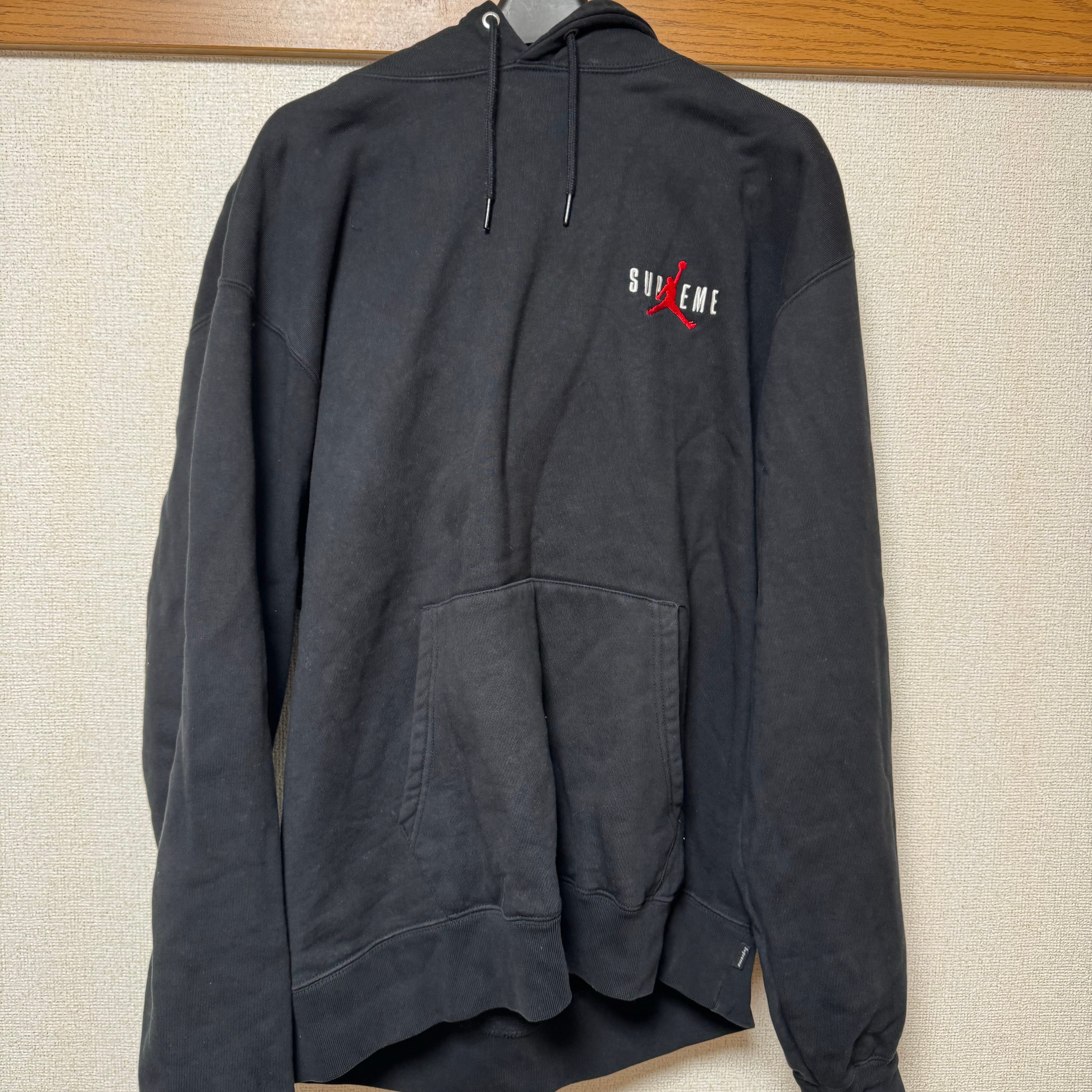 Supreme x Jordan Hooded Sweatshirt "Black"