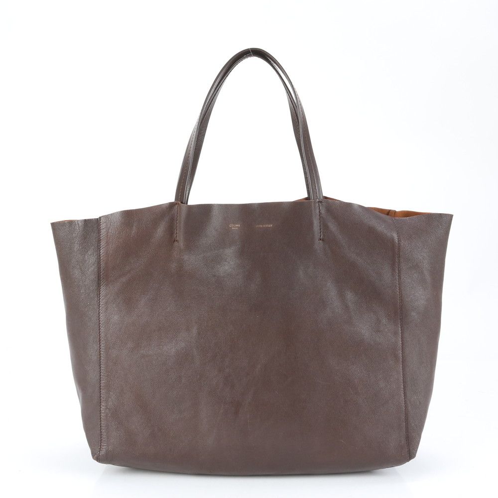 ■極美品 セリーヌ ホリゾンタル カバトート バッグ レザー