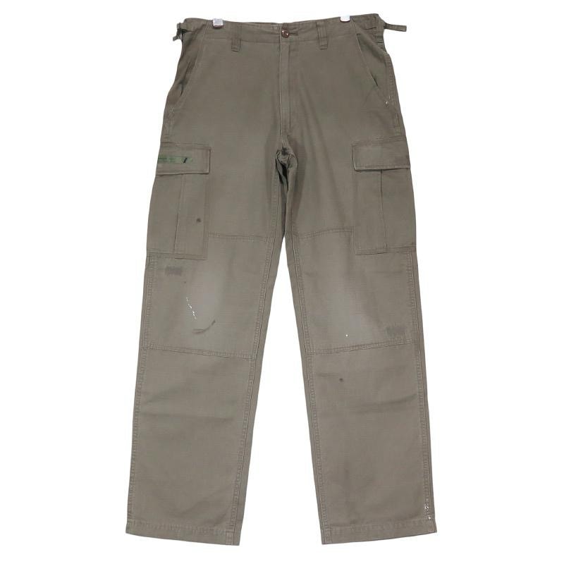 WTAPS ダブルタップス 08AW JUNGLE,STOCK/TROUSERS,FATIGUE,COTTON,RIPSTOP 2008/2ND ジャングル ストック トラウザーズ オリーブドラブ 6ポケット カーゴ パンツ ボトムス サイズS