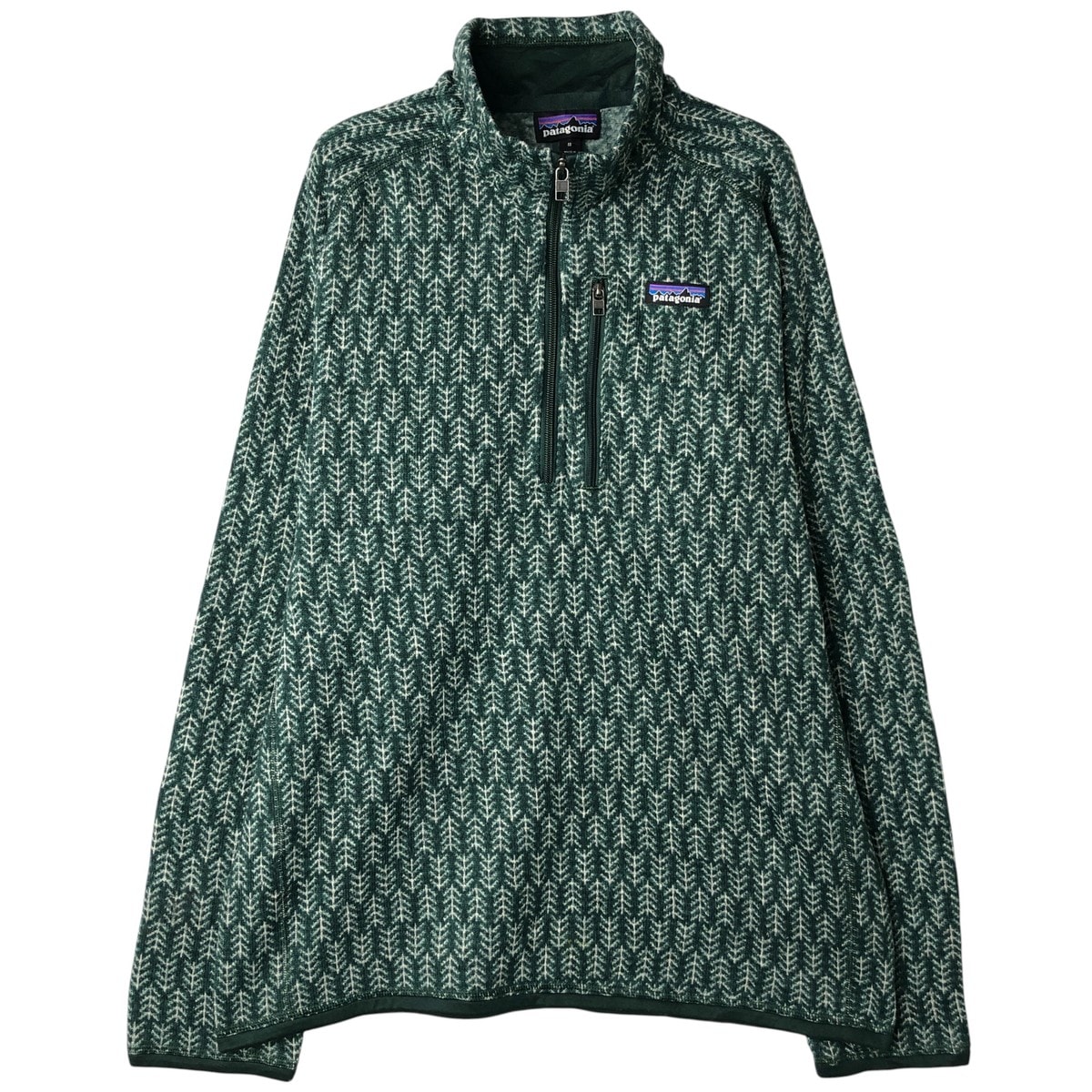 古着 パタゴニア Patagonia ベターセーター 1/4ジップ 25523FA22 総柄 ハーフジップ フリースプルオーバー メンズM相当/eaa611212
