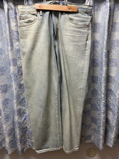 シュプリーム バギー ジーンズ "ダーティー インディゴ" (23SS)