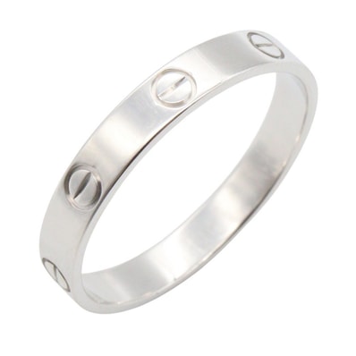 カルティエ CARTIER ミニラブリング リング・指輪 ジュエリー K18WG(ホワイトゴールド) メンズ レディース シルバー系 B4085100 【中古】