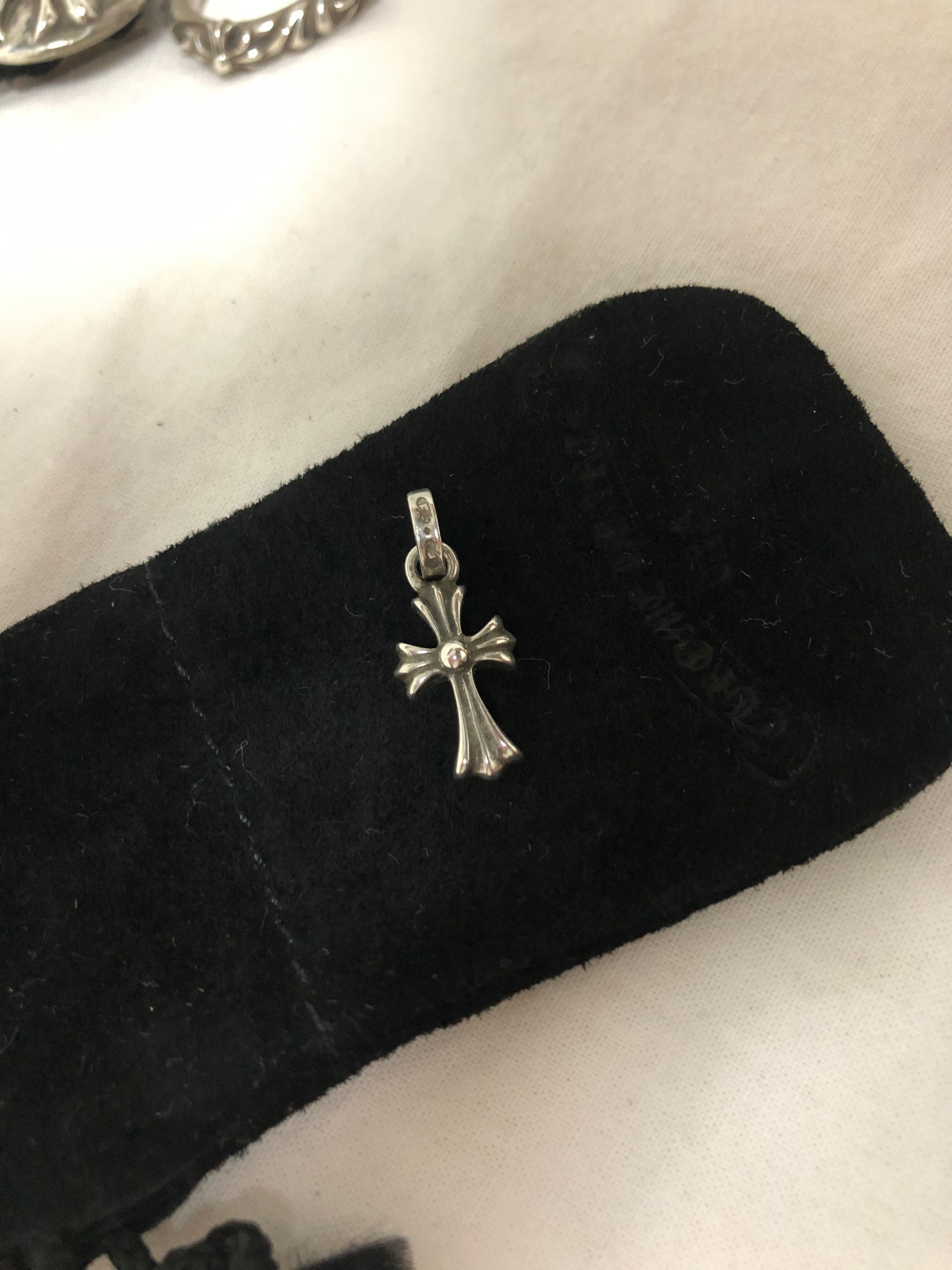 Chrome Hearts CH Cross Baby Fat Charm "Silver"