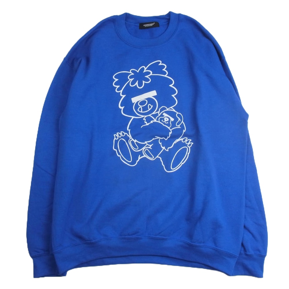 UNDERCOVER アンダーカバー スウェット 22AW UC2B9813 VERDY SWEATSHIRT ヴェルディ プリント スウェット トレーナー ブルー系【中古】