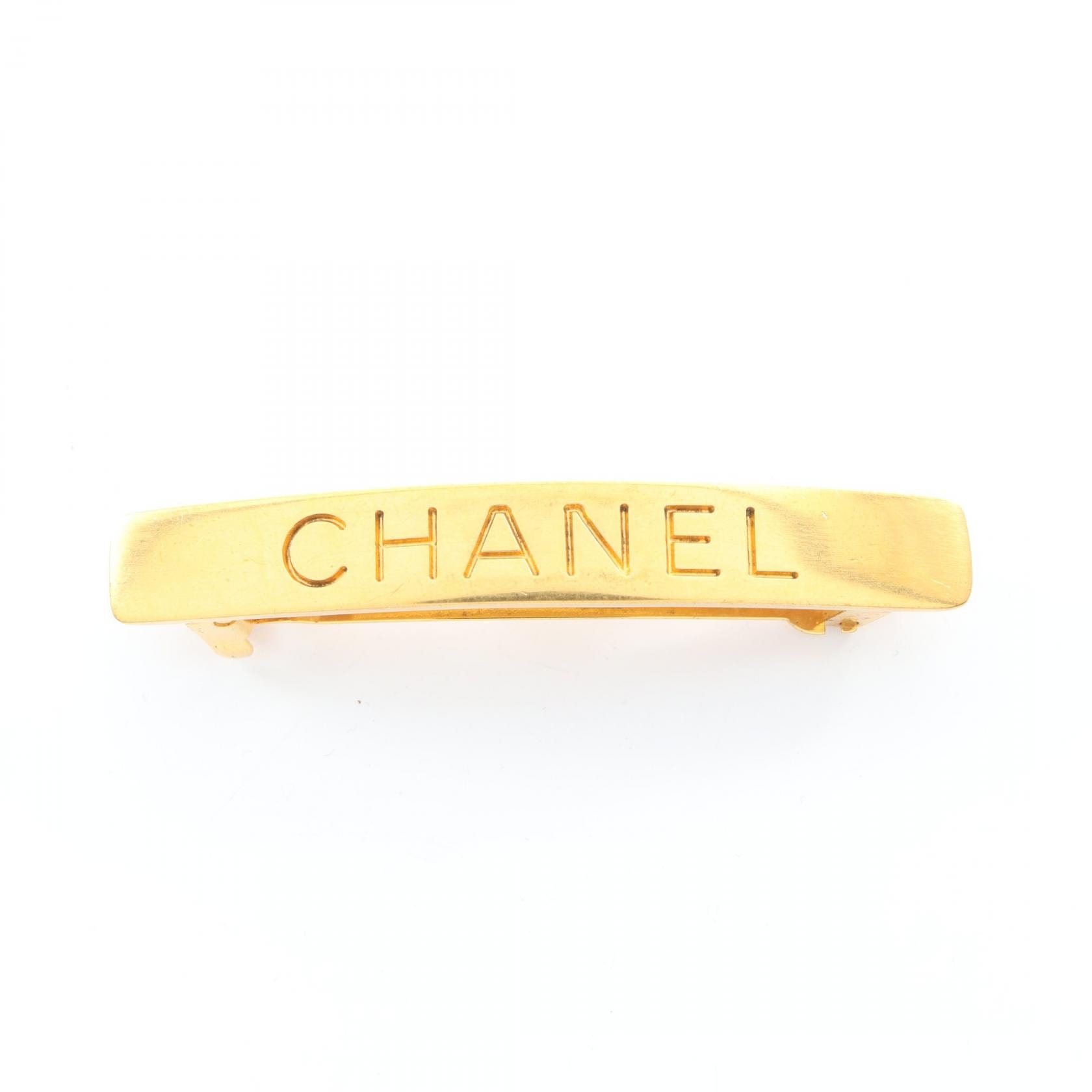 シャネル CHANEL ロゴ 97P バレッタ アクセサリー GP(ゴールドメッキ) レディース ゴールド系 7705 【中古】