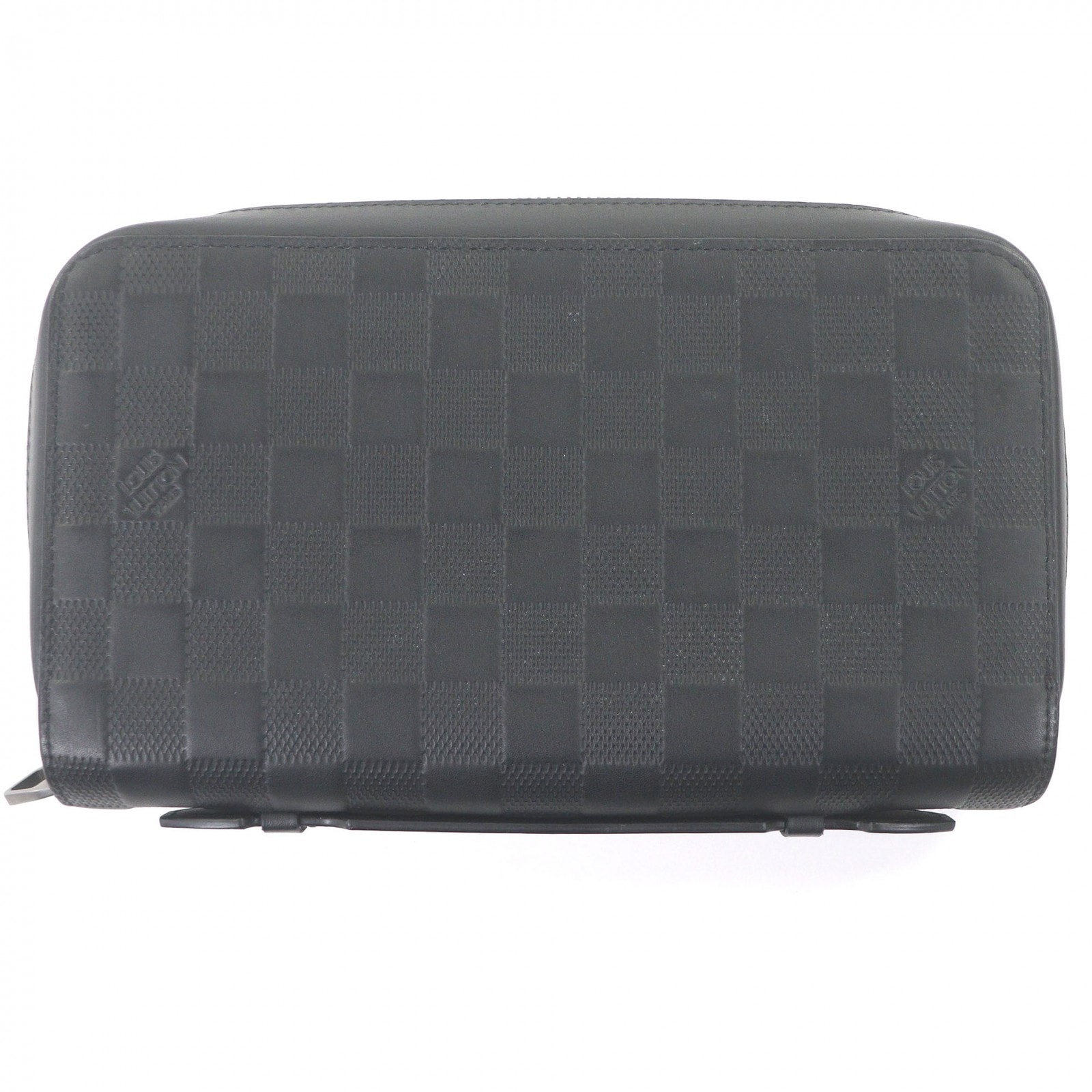 美品 ルイヴィトン 長財布 ダミエ アンフィニ ブラック メンズ N61254