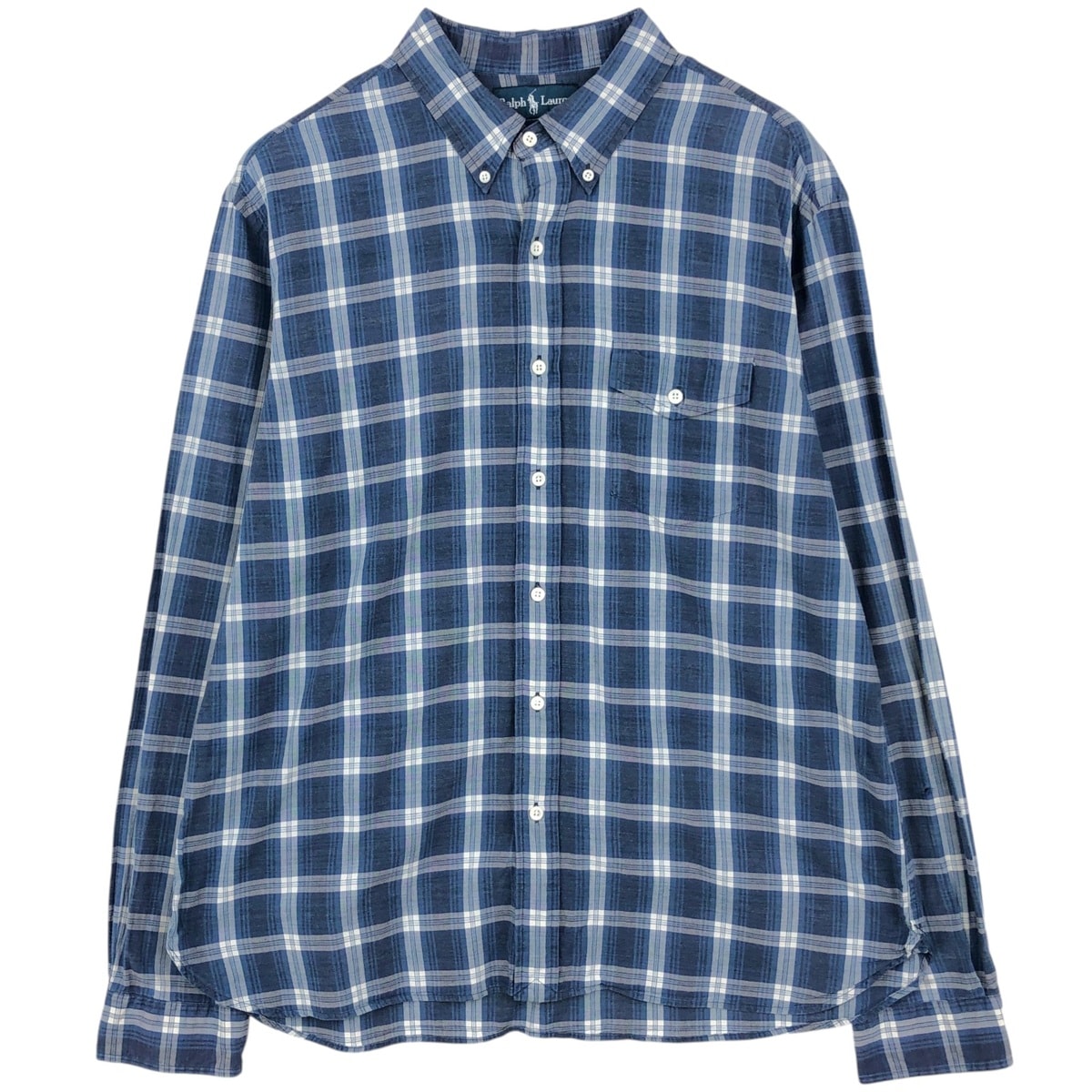 古着 ラルフローレン Ralph Lauren 長袖 ボタンダウンチェックシャツ メンズXL相当/eaa634872