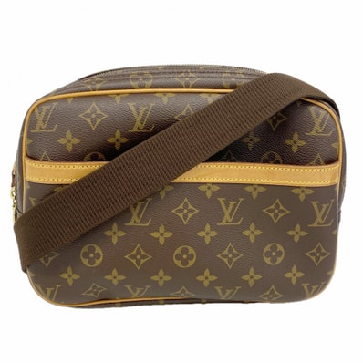 【6dd4167】ルイヴィトン ショルダーバッグ モノグラム リポーターPM M45254 ブラウン【中古】レディース