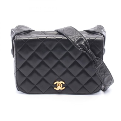 シャネル CHANEL マトラッセ ショルダーバッグ バッグ ラムスキン(羊革) レディース ブラック系 【中古】
